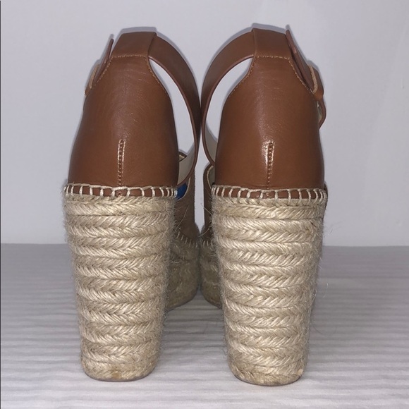 LAST ONE AVAILABLE!! Marc Fisher Ankle Strap Espadrille Platform Wedges Size 10 - Picture 4 of 12